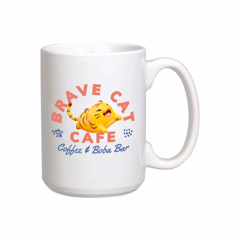 15 Oz. Full Color Sublimation White Ceramic Mug