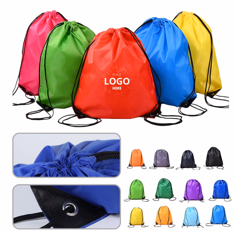 Durable Drawstring Cinch Bag for Sports & Events