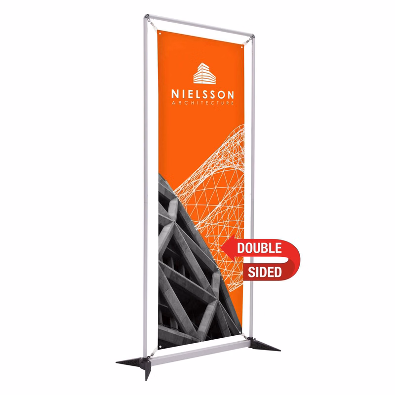 3' FrameWorx Banner Display Kit (Double-Sided, 13 oz. Smooth Vinyl)