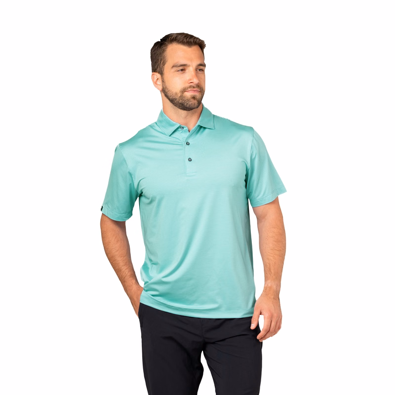 Storm Creek Men's Optimist II Microstripe Short Sleeve Polo
