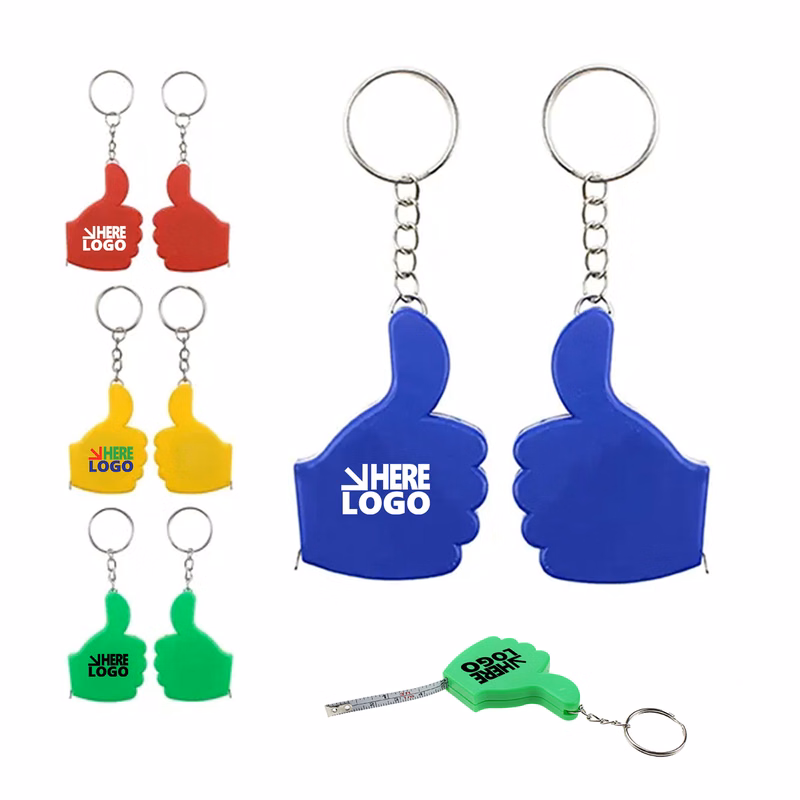MOQ 20 Thumbs Tape Measure Key Tag DIY Tool