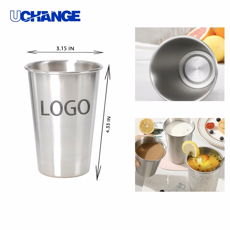 Spacious Stainless Steel Cup Container (12 OZ)