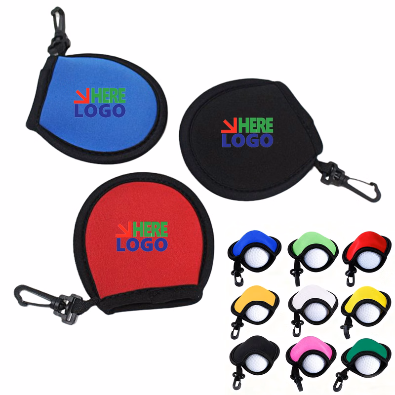 Multi-Color Portable Golf Ball Protective Cover (Ball Cleaning Bag)