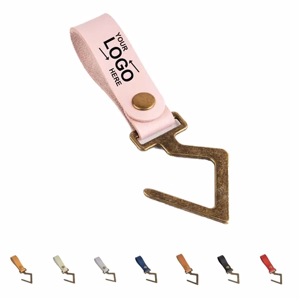 Custom Waterproof PU Leather BBQ Tool Hook — Outdoor Grill & Picnic Organizer