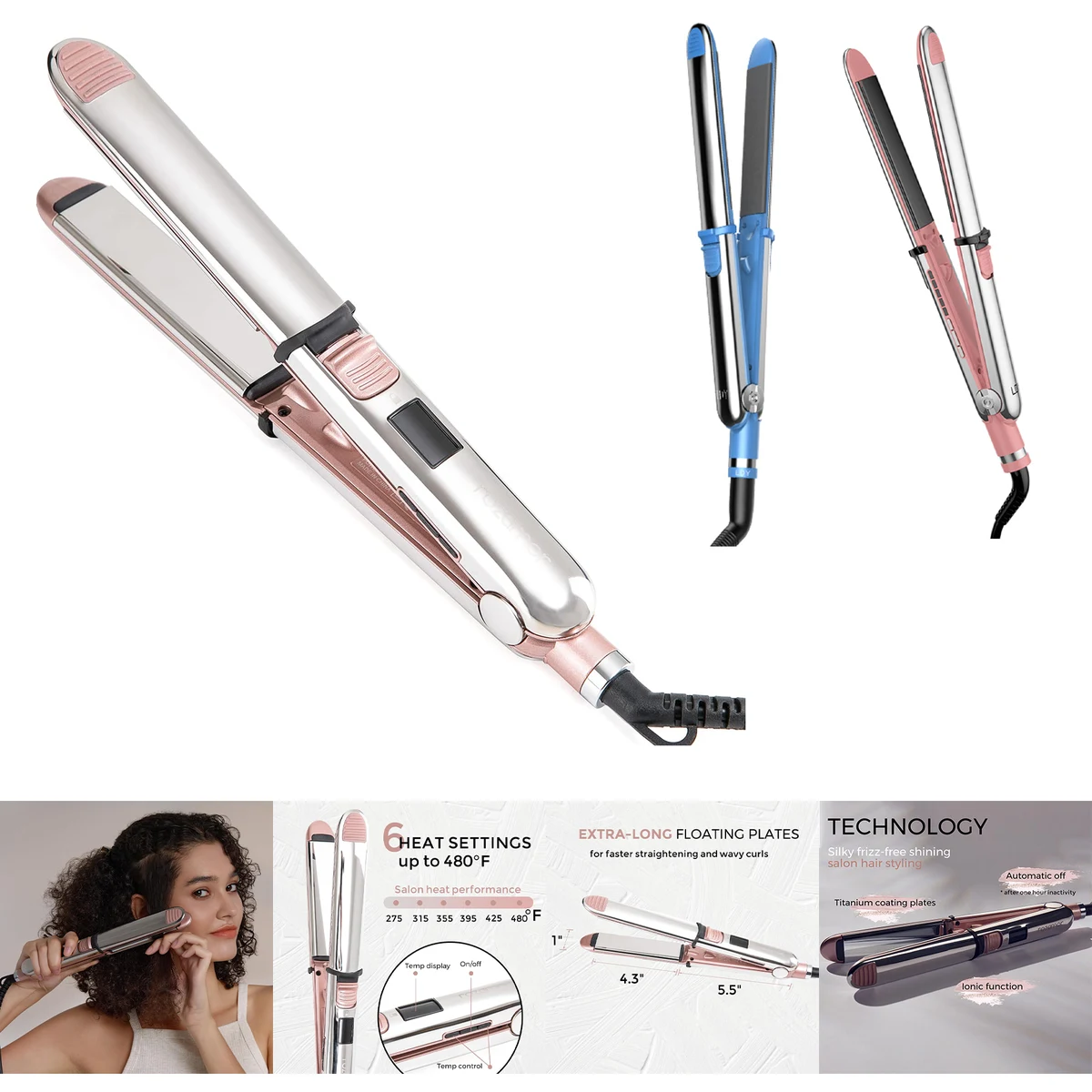 Professional Flat Iron Hair Straightener 1
