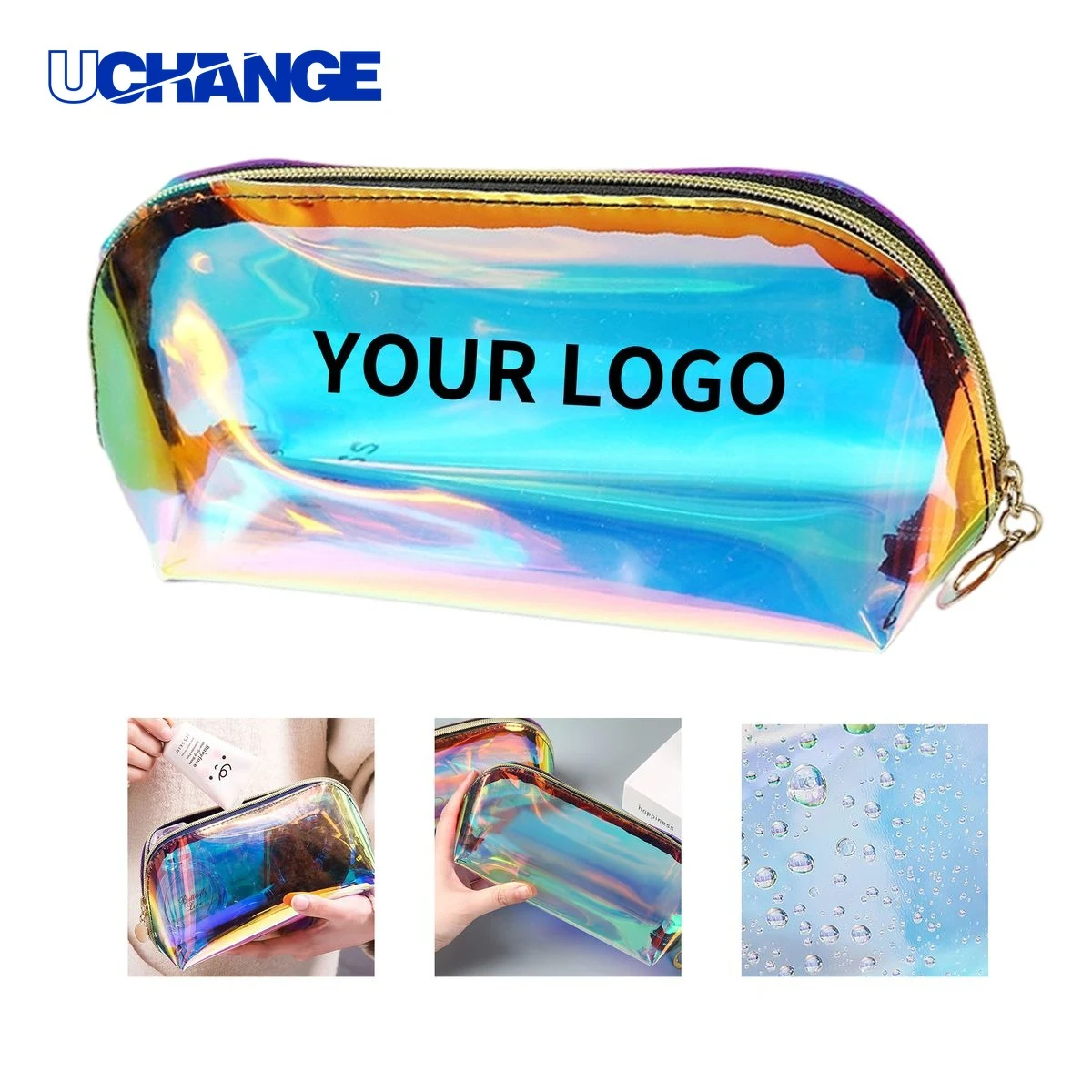 TPU Holographic Makeup Bag Organizer with Zipper 1
