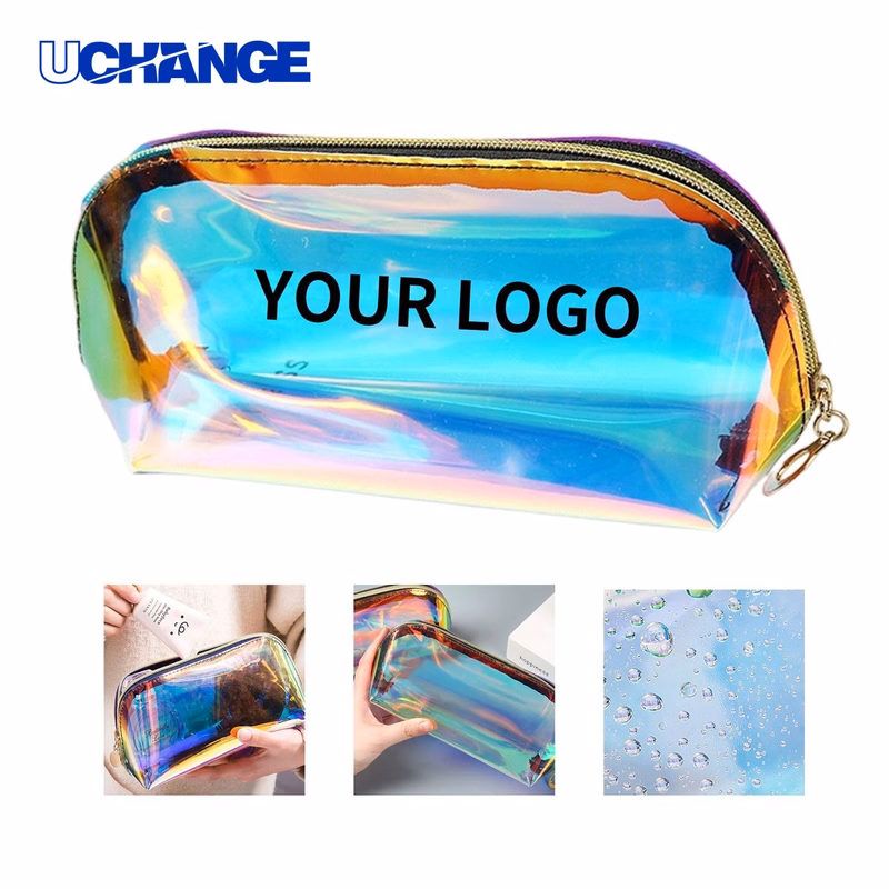TPU Holographic Makeup Bag Organizer with Zipper