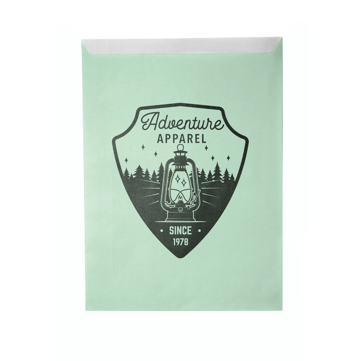 One-color Colored Paper Bag Green (8.5"W x 11"H) 1