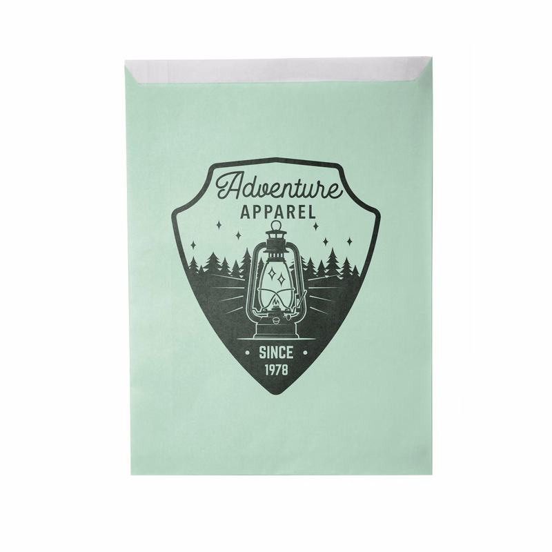 One-color Colored Paper Bag Green (8.5"W x 11"H)