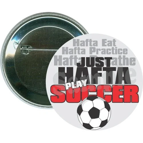 Just hafta play soccer, Sports Button 1