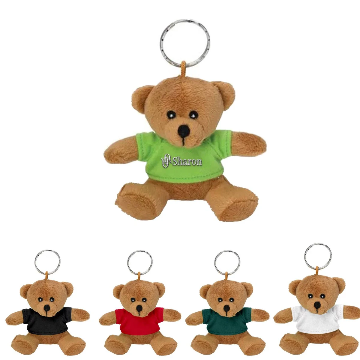 Animal doll pendant cute dress bear keychain 1