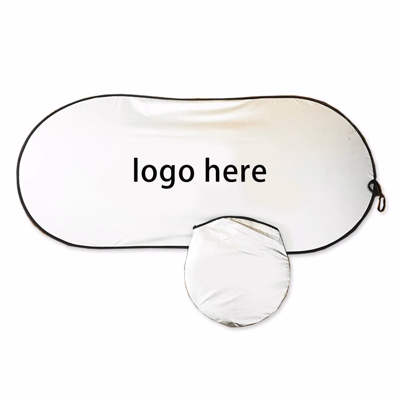 Foldable Single Panel Car Windshield Sun Shade in Pouch