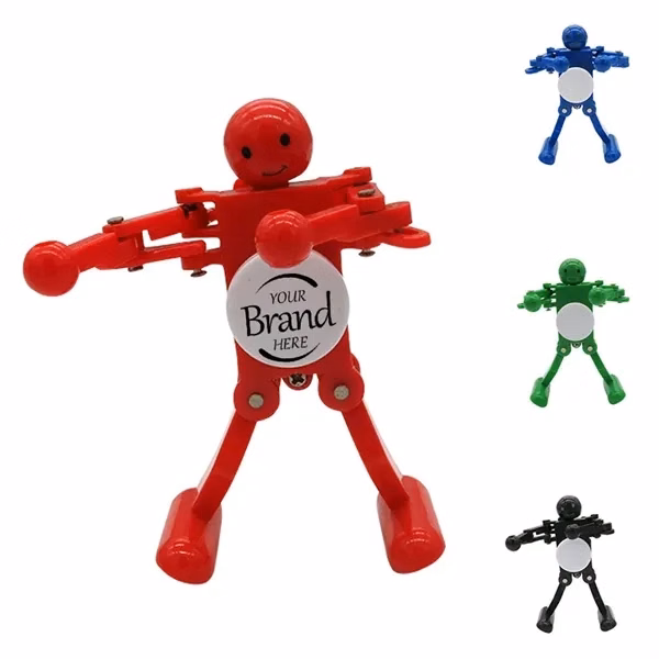 Custom ABS Plastic Clockwork Dancing Robot Toy — Children's Entertainment Giveaway