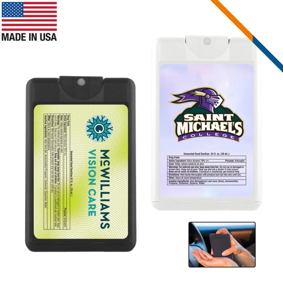 Bex Credit Card Style Hand Sanitizer Spray - 18 ML. 1