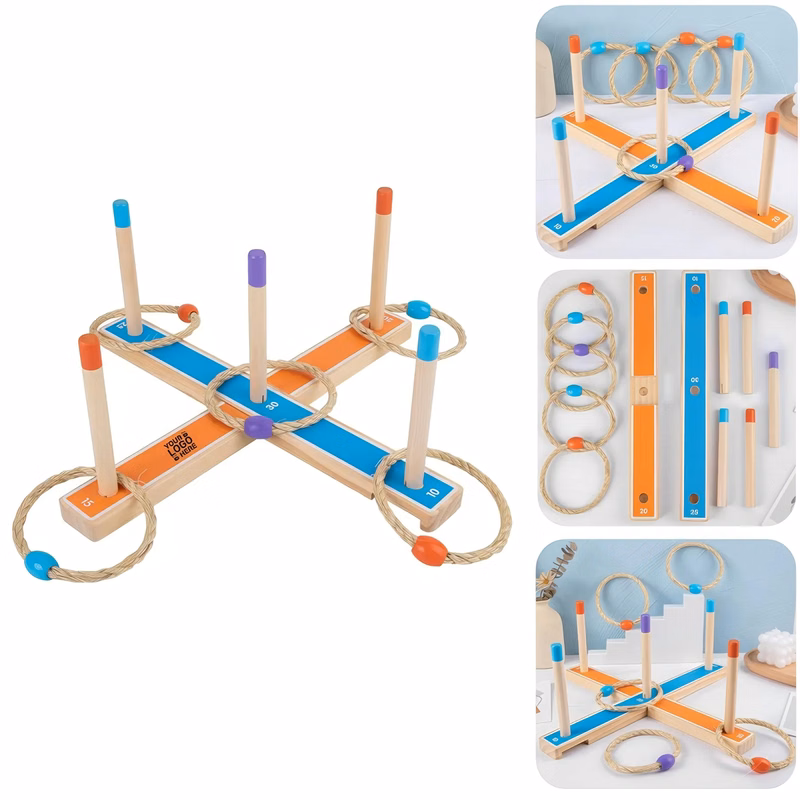 Wooden Ring Tossing for Kids