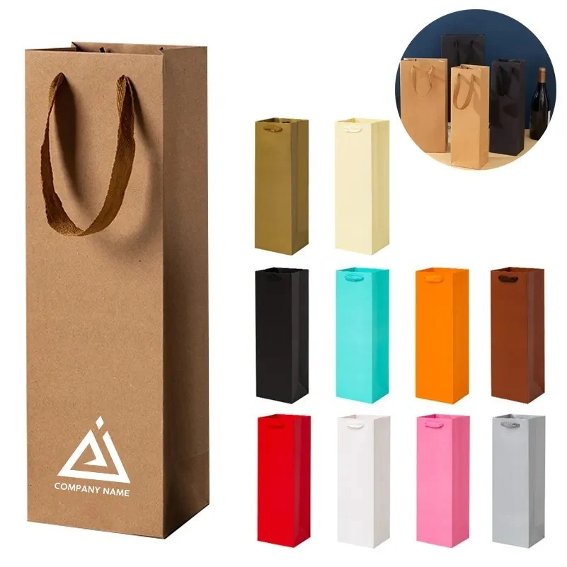 Luxury Wine Bottle Packaging Paper Gift Bag 1