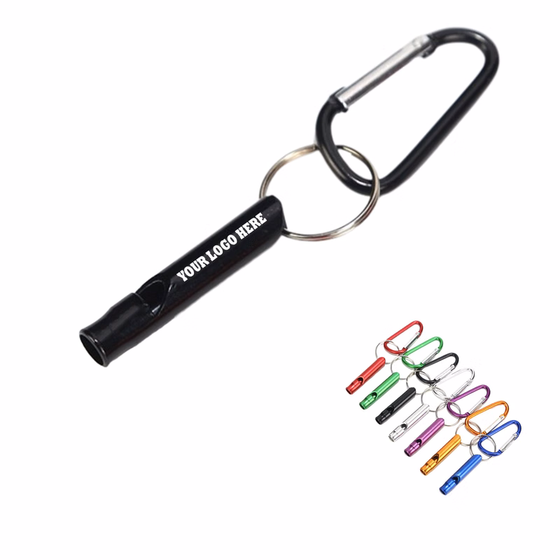 Whistle with Carabiner and Keychain
