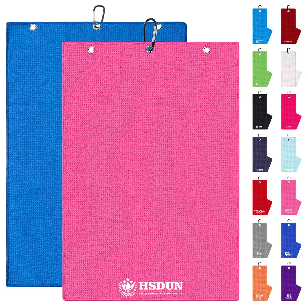 Golf Towel with Carabiner 1