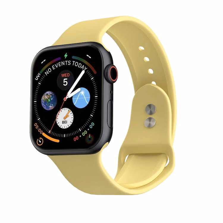 Apple Watch Dual Clasp Bands - Lemon Silicone 38mm/40mm/41mm
