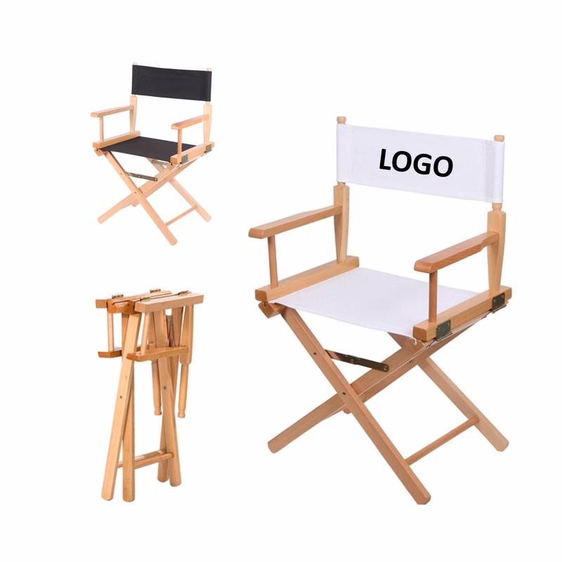 Wood Portable Director Makeup Artist Yard Chair