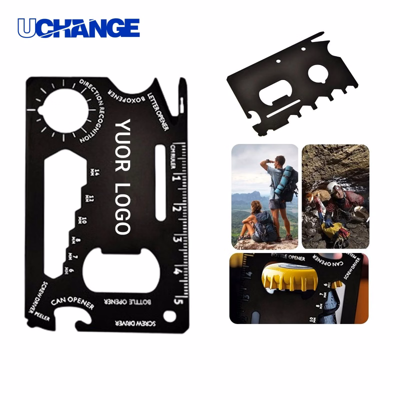 Compact Stainless Steel Multi Tool Card
