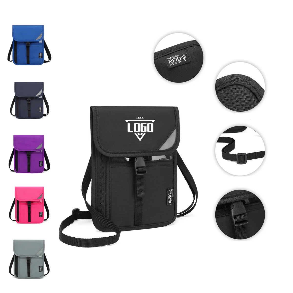Multi-Compartment Badge Holder Pouch 1