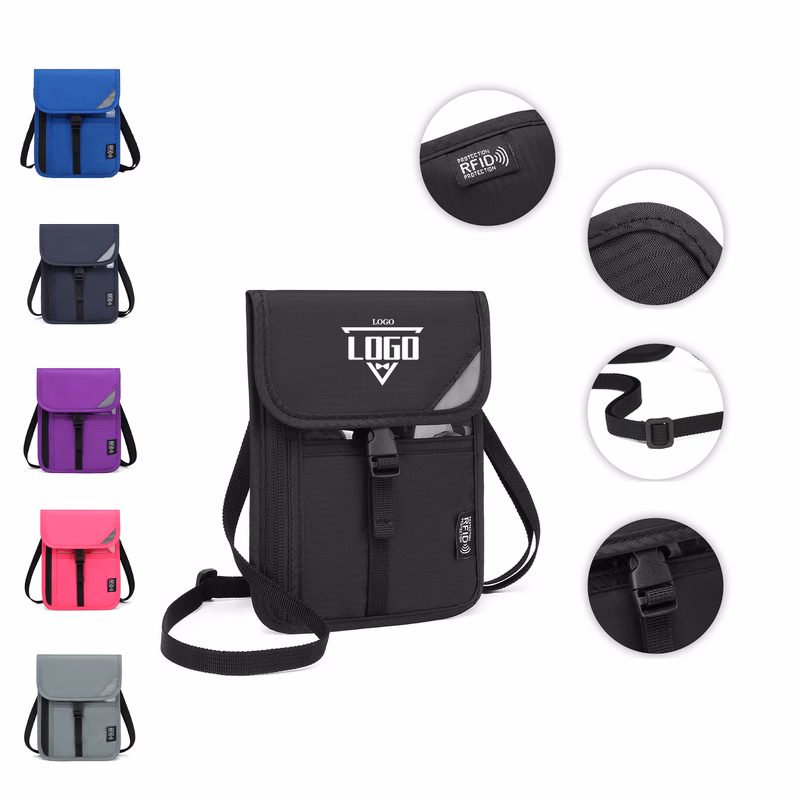 Multi-Compartment Badge Holder Pouch