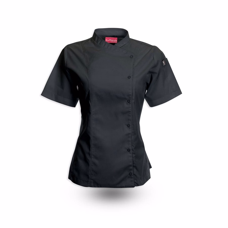 Crossover Collar Womens Mesh Chef Coat