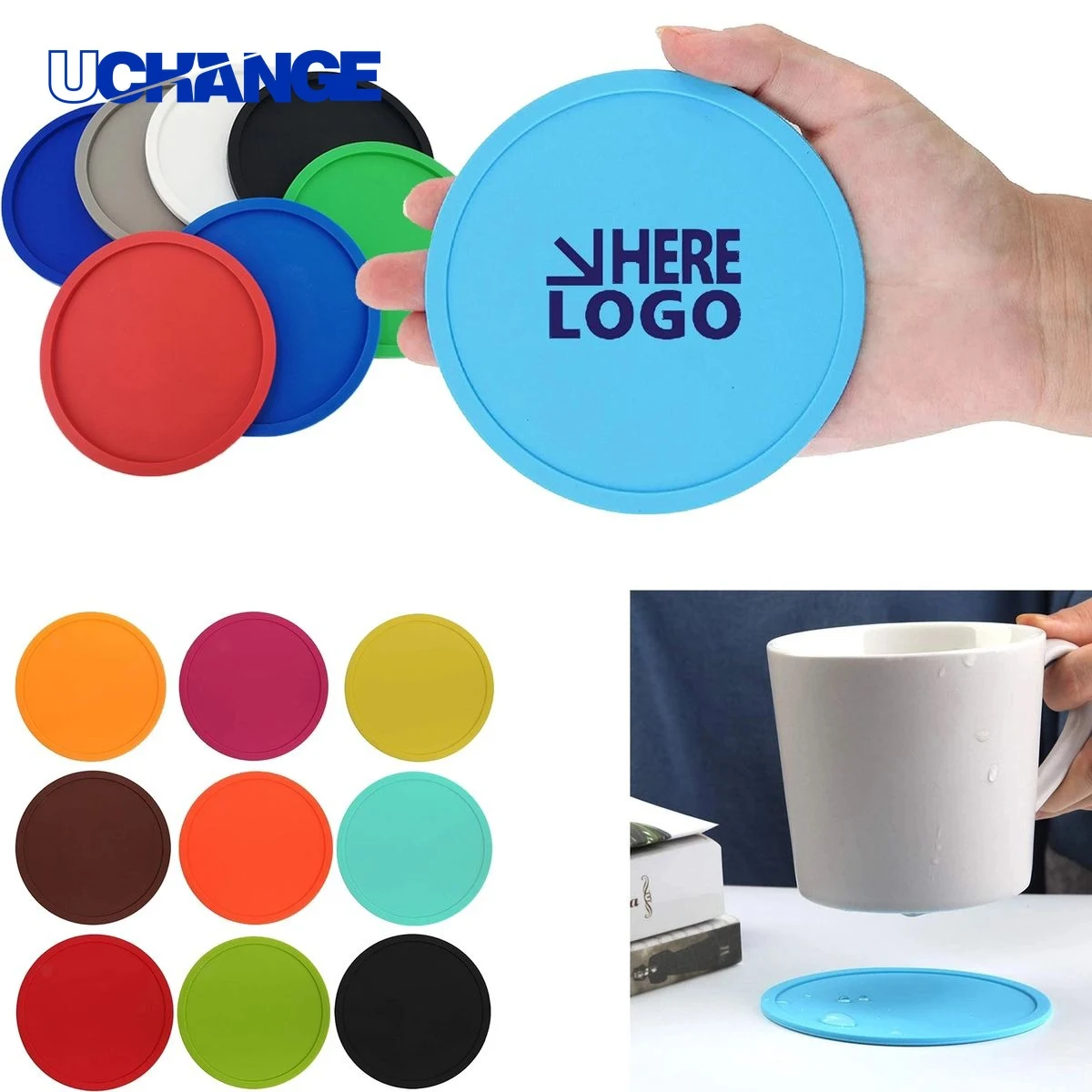 Non Slip Silicone Drink Coaster Mat 1