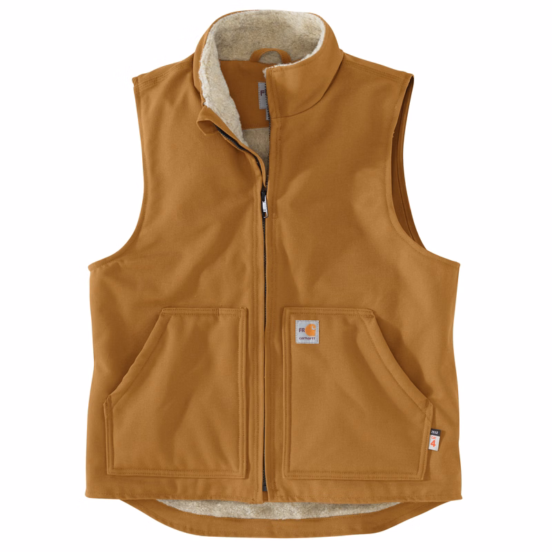 Carhartt Mens FR Duck Mock Neck Vest