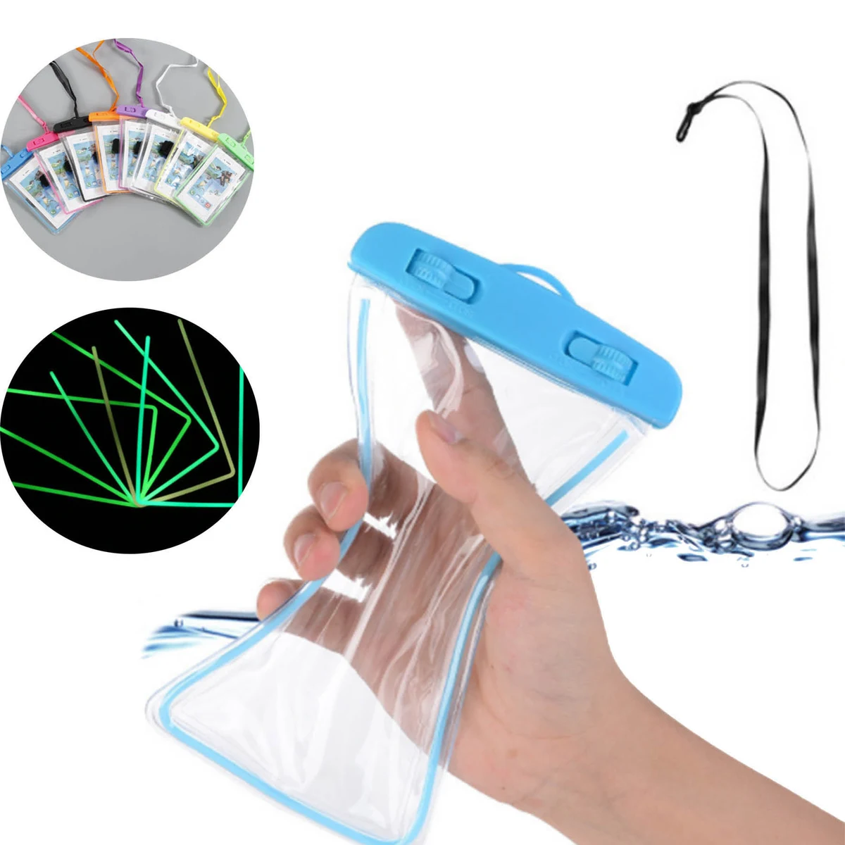 luminous Phone Waterproof Bag With Lanyard 1