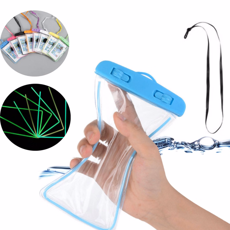 luminous Phone Waterproof Bag With Lanyard