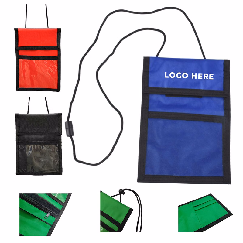 Polyester Neck Wallet/Badge Holder