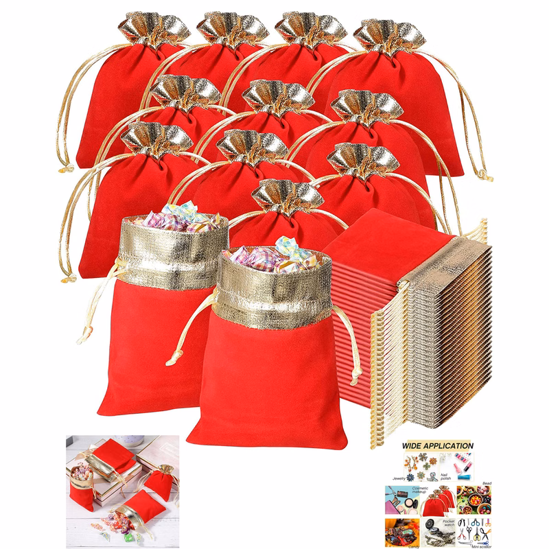 Velvet Jewelry Bag with Drawstring