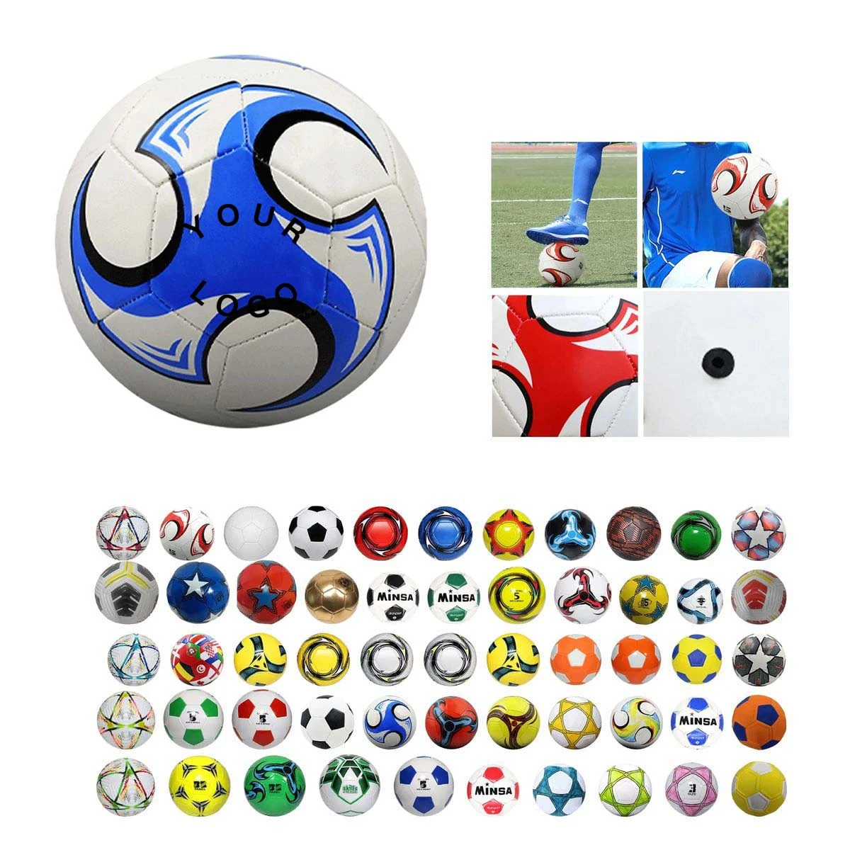 Professional Soccer Ball with Grip and Bounce Control 1