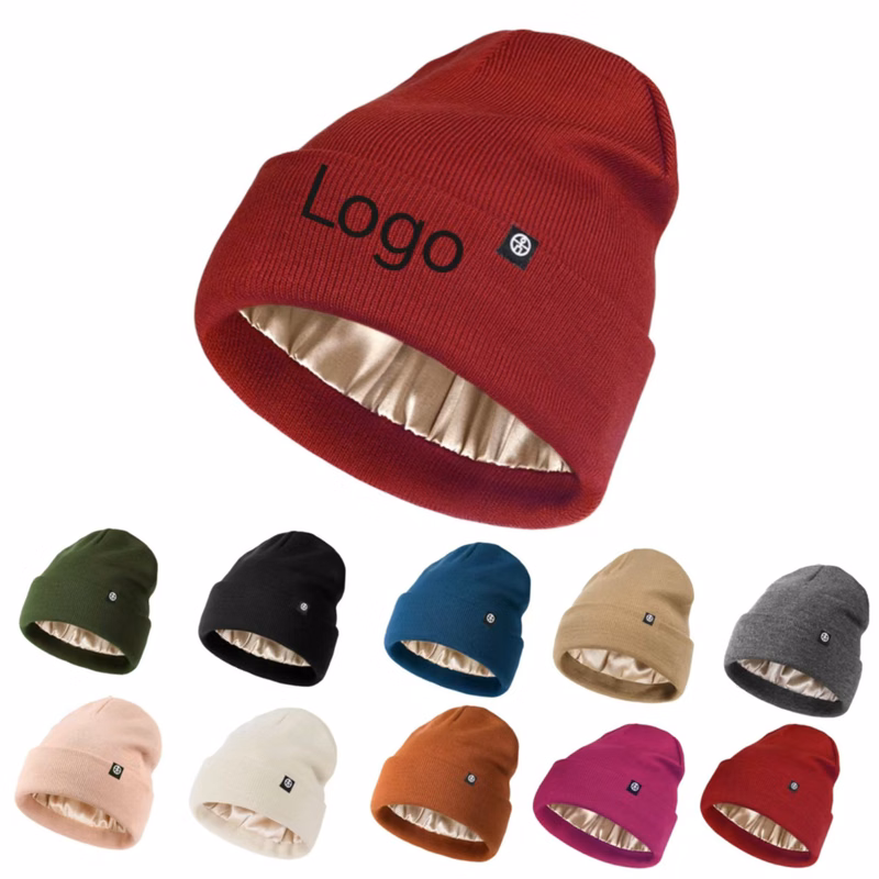Satin Lined Knit Beanie