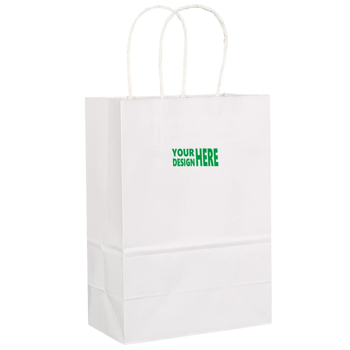 Personalized Kraft Paper Gift Bag with Handles 1