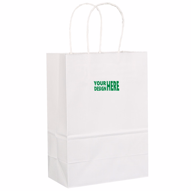 Personalized Kraft Paper Gift Bag with Handles