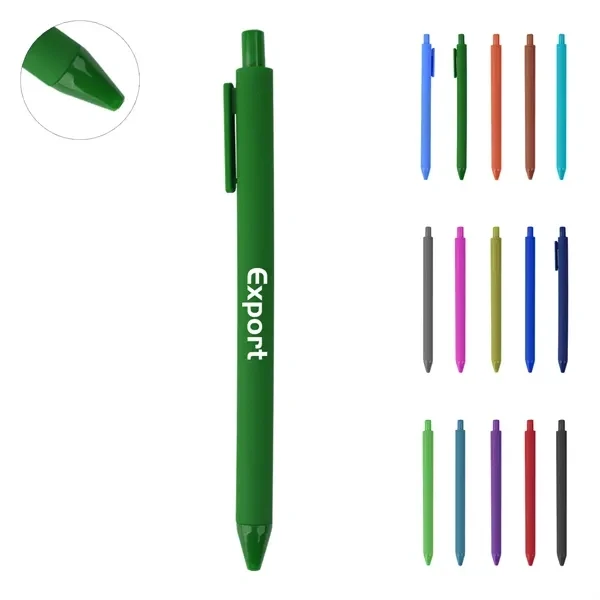 Custom 0.5mm Fine Point Retractable Gel Pen with Black Ink — Professional Writing 1