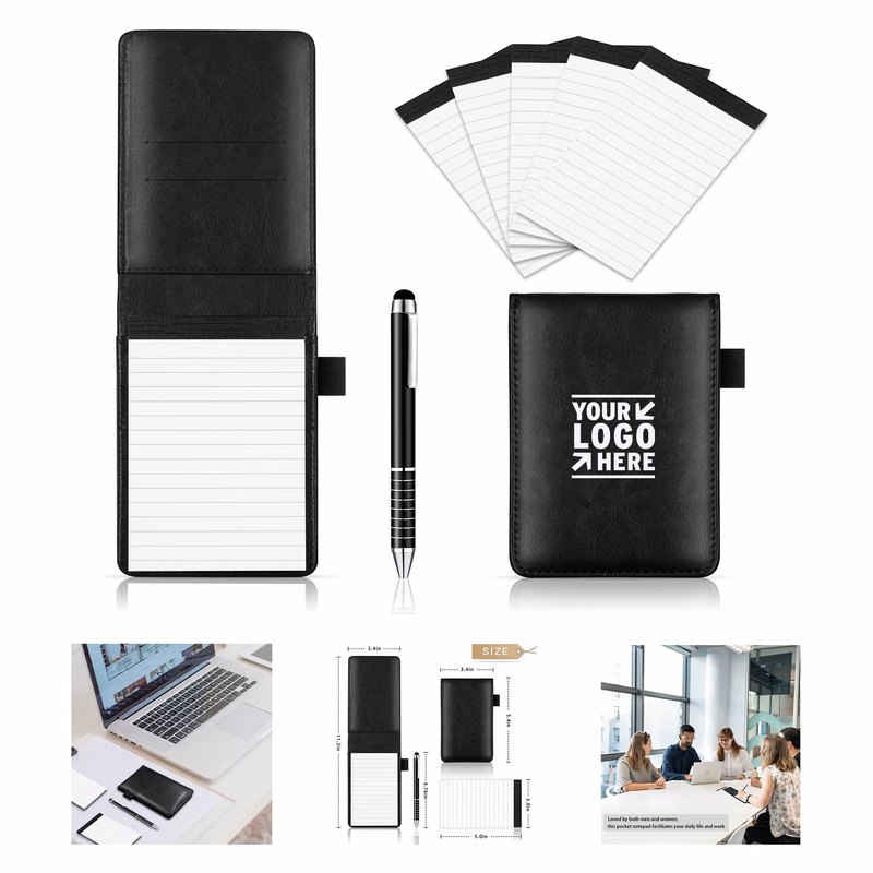 3" x 5" Pocket Notebook with Pen