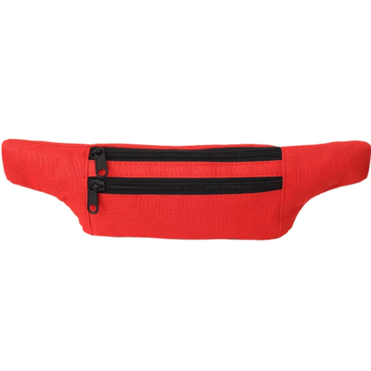 600D DS Waist Bag W/2 Zippers,13"W X 4"H 1