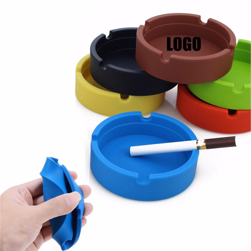 Round Silicone Ashtrays