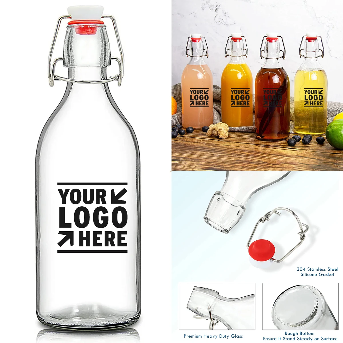 16oz Swing Top Bottle 1