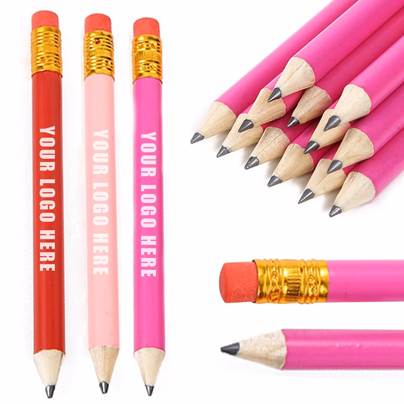 Golf Short Pencils With Eraser