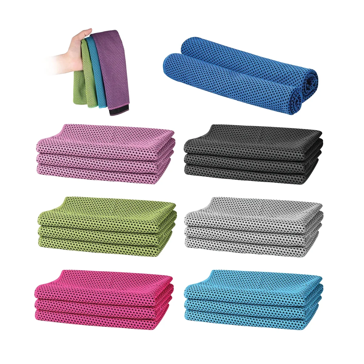 Half Sized Cooling Towel (21"L x 6"W) 1
