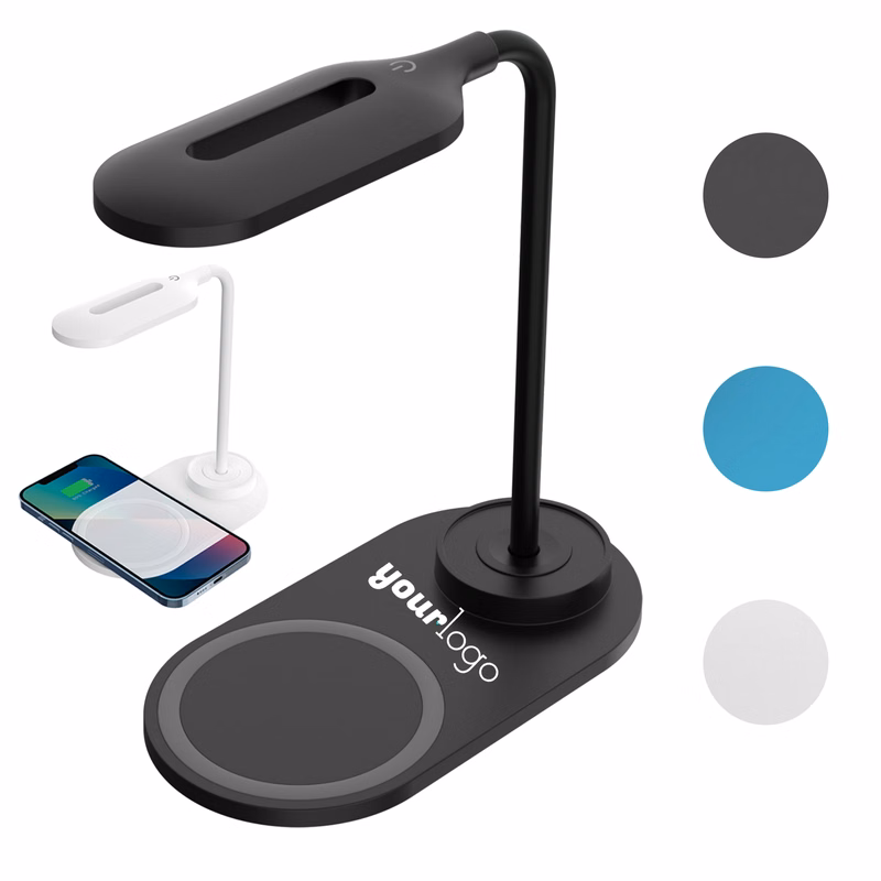 Saving Desktop Lamp with Wireless Phone Charging Function