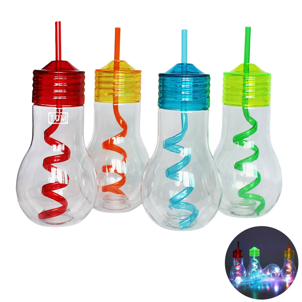 20oz Light Bulb Tumbler w/ Straw 1