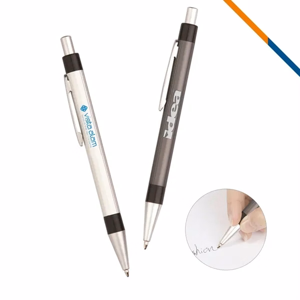 Custom Aluminum Click Ballpoint Pen 5.38 with Large Imprint — Professional Gift