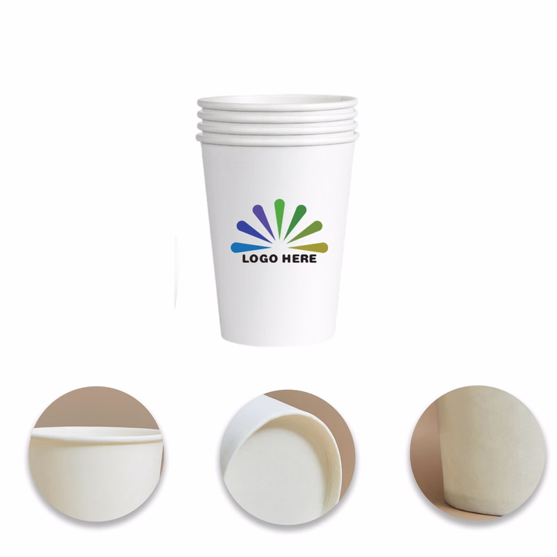 9 oz White Disposable Custom Paper Cup