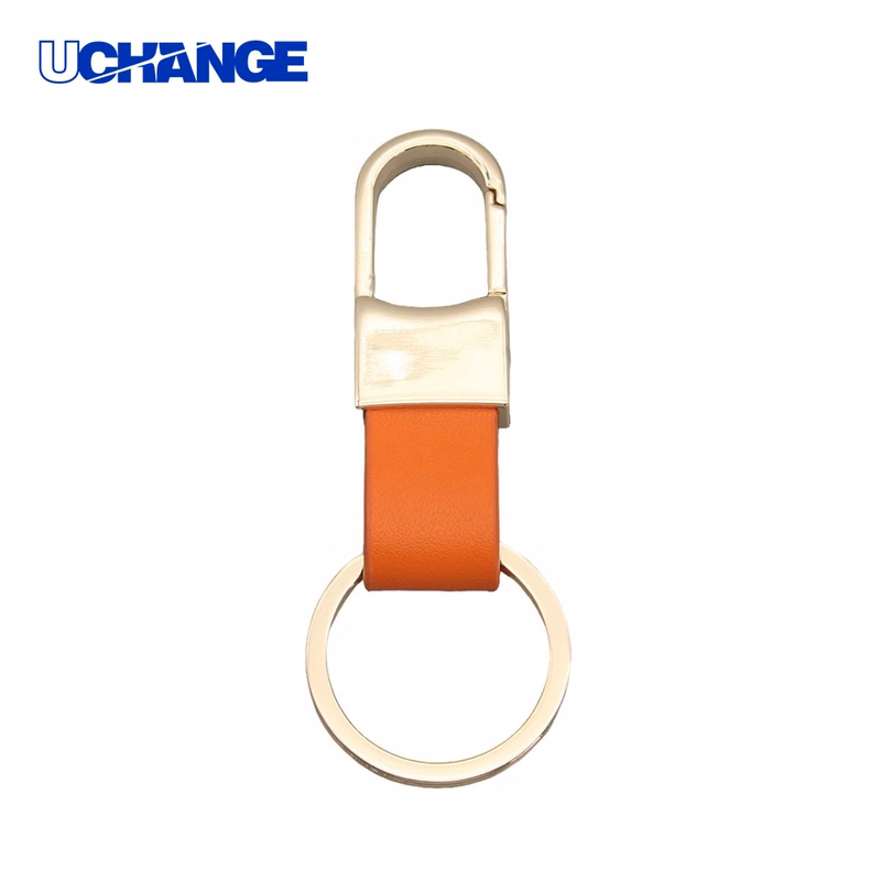 Zinc Alloy Key Holder with PU Leather Strap 3.35" x 1.26"